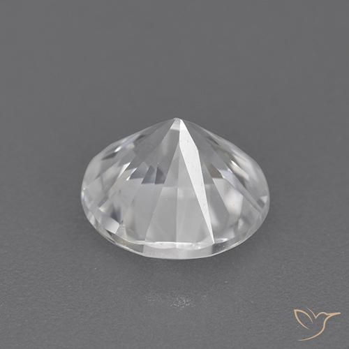 Zircon Gemstone in 6.5 mm (calibrated) Size for Sale, Zircon Stone in White Color