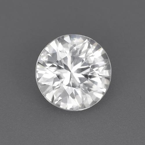 White Zircon Gem - 1.6ct Diamond-Cut (ID: 521363)