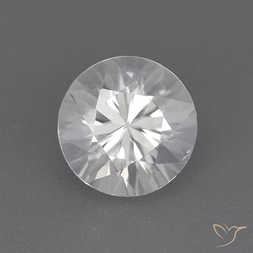 2.08ct Natural White Zircon, Round, VVS