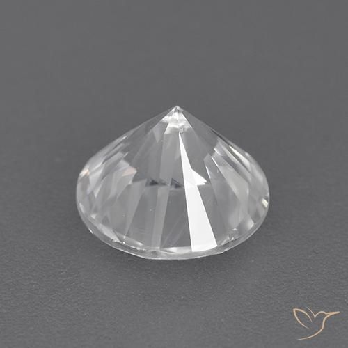 Zircon Gemstone in 7 mm (calibrated) Size for Sale, Zircon Stone in White Color
