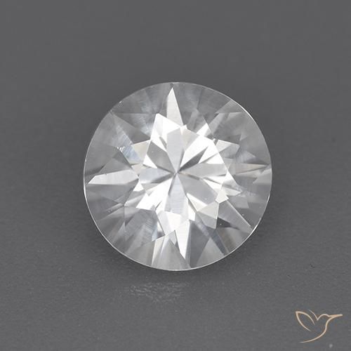 1.73ct Natural White Zircon, Round, VVS