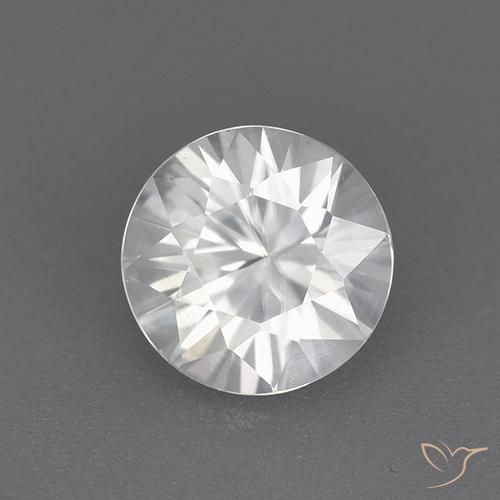 1.76ct Natural White Zircon, Round, VVS