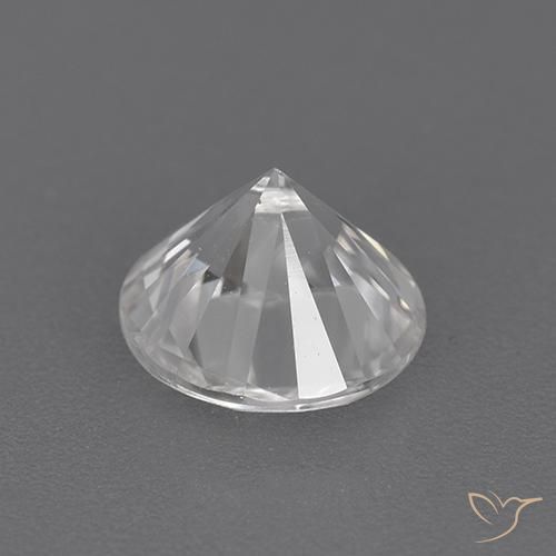 Zircon Gemstone in 7 mm (calibrated) Size for Sale, Zircon Stone in White Color