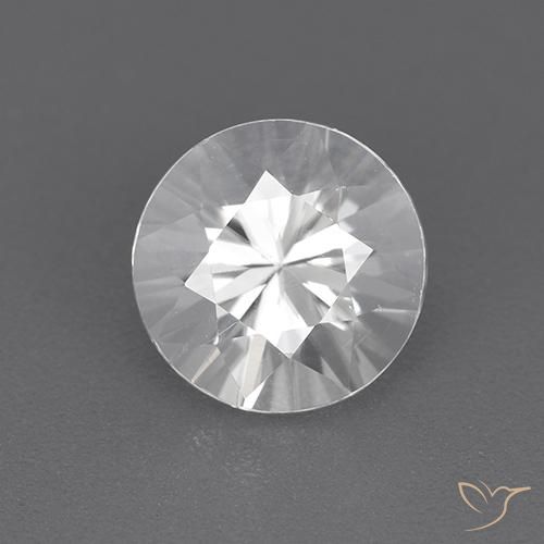 1.92ct Natural White Zircon, Round, VVS