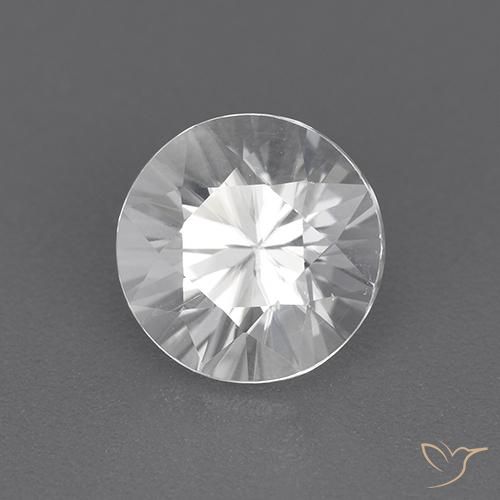 1.92 ct White Zircon Stone, Natural Zircon in Diamond-Cut Shape for Sale