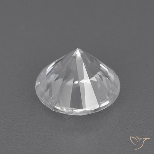 Zircon Gemstone in 7 mm (calibrated) Size for Sale, Zircon Stone in White Color