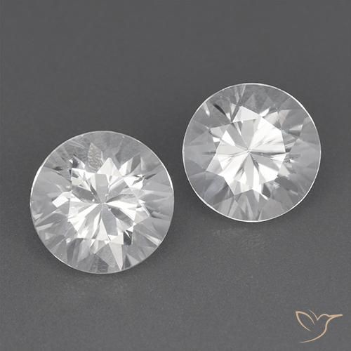 3.70ctw Natural White Zircon, Round, VVS