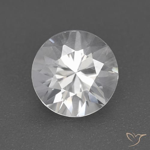 1.79ct Natural White Zircon, Round, VVS