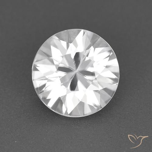 1.68ct Natural White Zircon, Round, VVS