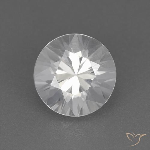 1.85ct Natural White Zircon, Round, VVS