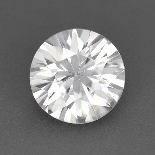 1.80 ct White Zircon Gemstone, Zircon Gem in Diamond-Cut Shape for Sale.