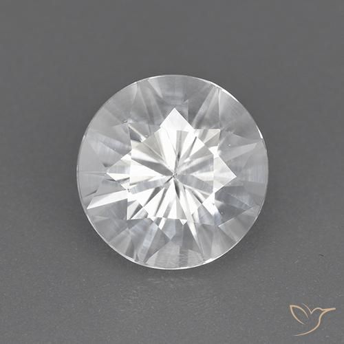 1.85ct Natural White Zircon, Round, VVS