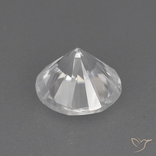 Zircon Gemstone in 7 mm (calibrated) Size for Sale, Zircon Stone in White Color