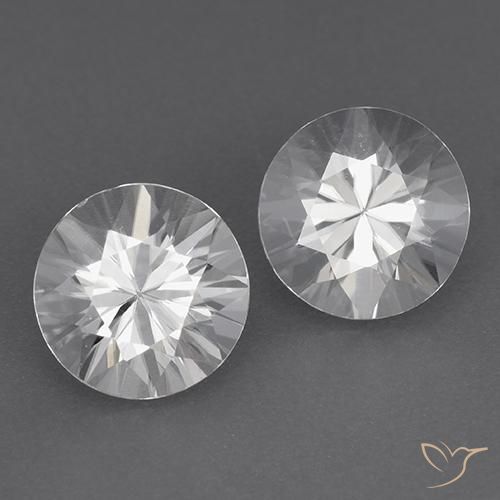 3.76 ct White Zircon, 6.9 mm Diamond Cut From Colombia, Photo A