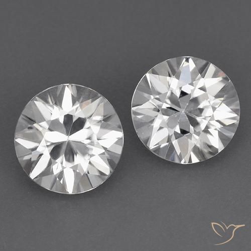 White Zircon Gem - 1.9ct Diamond-Cut (ID: 522312)