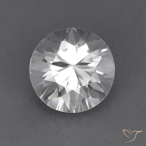 1.92ct Natural White Zircon, Round, VVS
