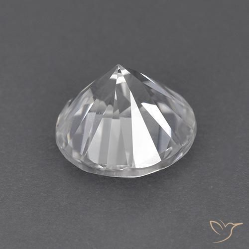 Zircon Gemstone in 7 mm (calibrated) Size for Sale, Zircon Stone in White Color