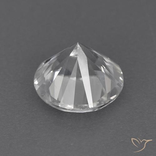 Zircon Gemstone in 7 mm (calibrated) Size for Sale, Zircon Stone in White Color