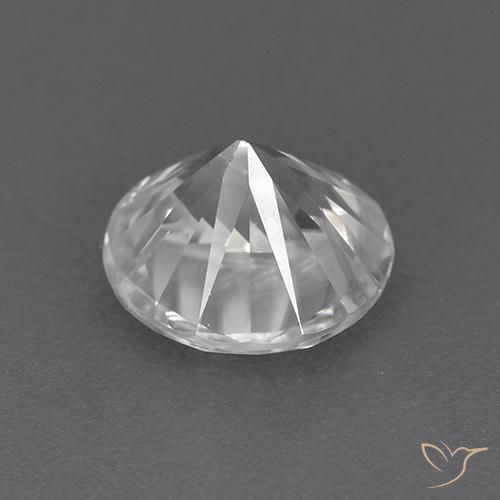 Zircon Gemstone in 7 mm (calibrated) Size for Sale, Zircon Stone in White Color