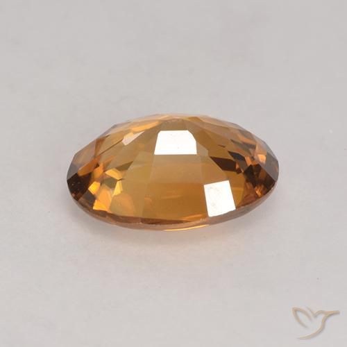 Zircon Gemstone in 7.8 x 5.5 mm Size for Sale, Zircon Stone in Golden-Brown Color