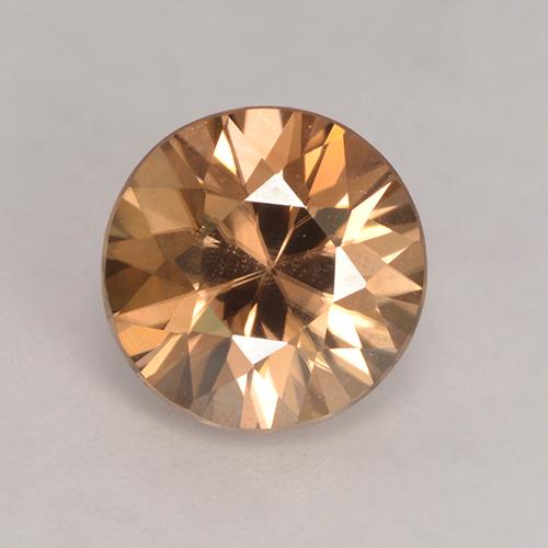 Medium Orange Zircon Gem - 2.3ct Diamond-Cut (ID: 531177)