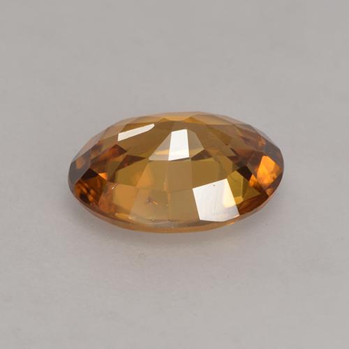 Zircon Gemstone in 8 x 6 mm (calibrated) Size for Sale, Zircon Stone in Orange Brown Color