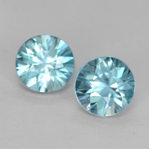 Cerceta Circón Gema - 0.6ct Corte Diamante (ID: 539996)