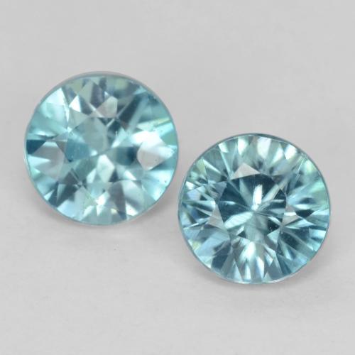 Teal Zirkon Edelstein - 0.6ct Diamanten-Schliff (ID: 541212)