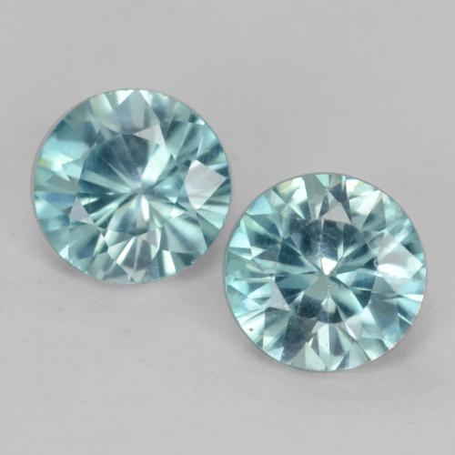 Teal Zircon Gem - 0.6ct Diamond-Cut (ID: 541219)