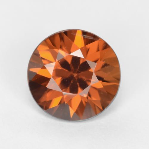 Naranja oscuro medio Circón Gema - 1.9ct Corte Diamante (ID: 547575)