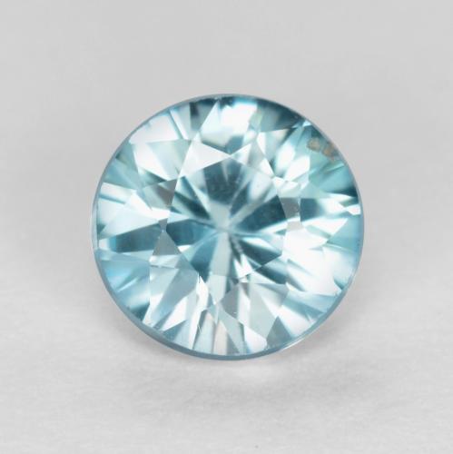 Светло-синий Циркон Камень - 0.7ct Бриллиантовая Огранка (ID: 557151)