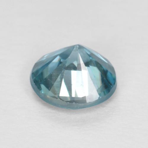 Zircon Gemstone in 4.5 mm (calibrated) Size for Sale, Zircon Stone in Deep Aqua Blue Color