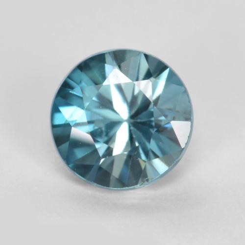 Deep Aqua Blue Zirkon Edelstein - 0.6ct Diamanten-Schliff (ID: 557156)
