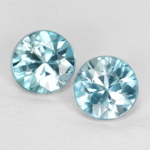 Light Blue Zircon Gem - 0.5ct Diamond-Cut (ID: 557235)