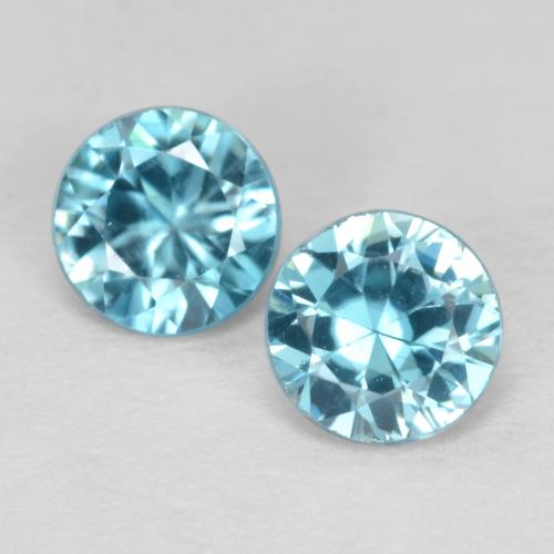 Light Blue Zircon Gem - 0.6ct Diamond-Cut (ID: 557242)