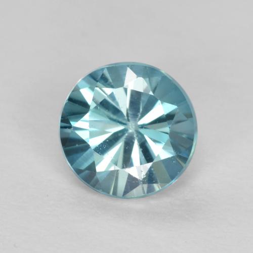 ミディアムブルー ジルコン 宝石 - 0.6ct ダイヤモンドカット (ID: 557449)