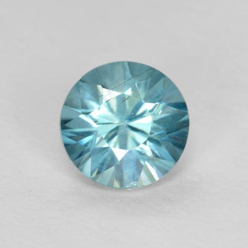 Medium Blue Zircon Gem - 0.6ct Diamond-Cut (ID: 557450)