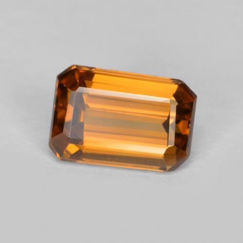 Naranja terroso Circón Gema - 1ct Forma octagonal (ID: 571259)