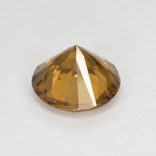 Zircon Gemstone in 8 mm (calibrated) Size for Sale, Zircon Stone in Golden-Brown Color