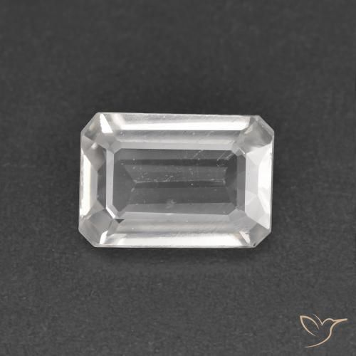 1.22ct Natural Clear White Zircon, Emerald Cut, VS