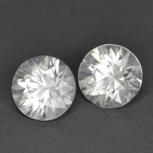 White Zircon Gem - 1.2ct Diamond-Cut (ID: 594212)