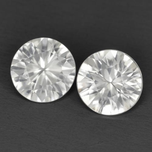 White Zircon Gem - 1.1ct Diamond-Cut (ID: 594221)