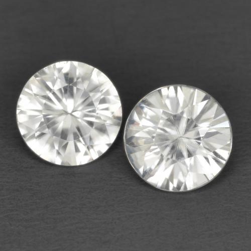 White Zircon Gem - 0.7ct Diamond-Cut (ID: 594585)
