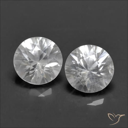 1.31ctw Natural White Zircon, Round, VS