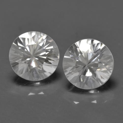 White Zircon Gem - 0.8ct Diamond-Cut (ID: 594589)