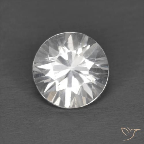 1.24ct Natural White Zircon, Round, VS