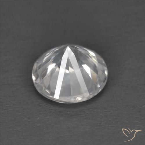 Zircon Gemstone in 6 mm (calibrated) Size for Sale, Zircon Stone in White Color