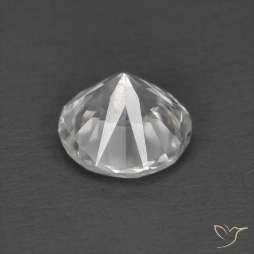 Zircon Gemstone in 6 mm (calibrated) Size for Sale, Zircon Stone in White Color