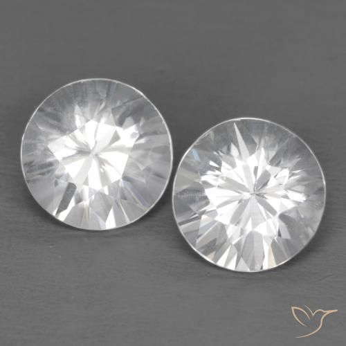 2.51ctw Natural White Zircon, Round, VVS
