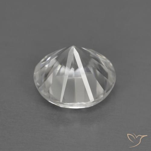 Zircon Gemstone in 6 mm (calibrated) Size for Sale, Zircon Stone in White Color